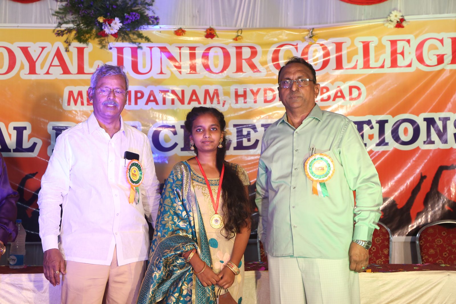 Faculty and students at the Annual Day function